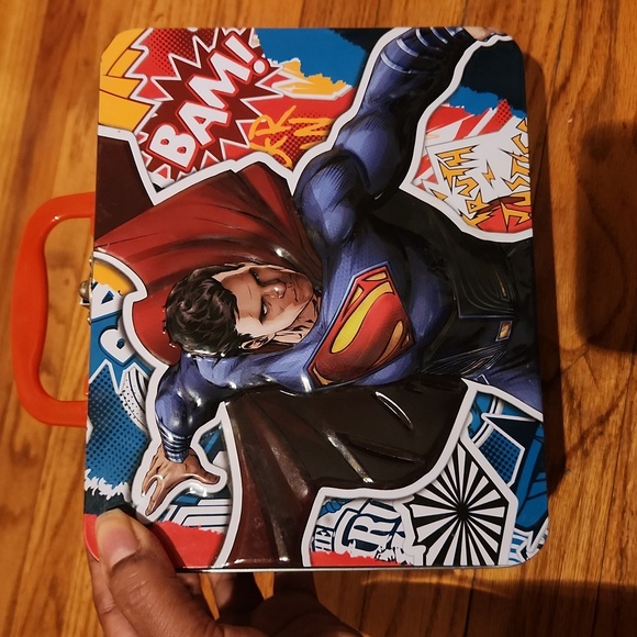 Superman/Batman comic lunch tin in great condition - Picture 1 of 6
